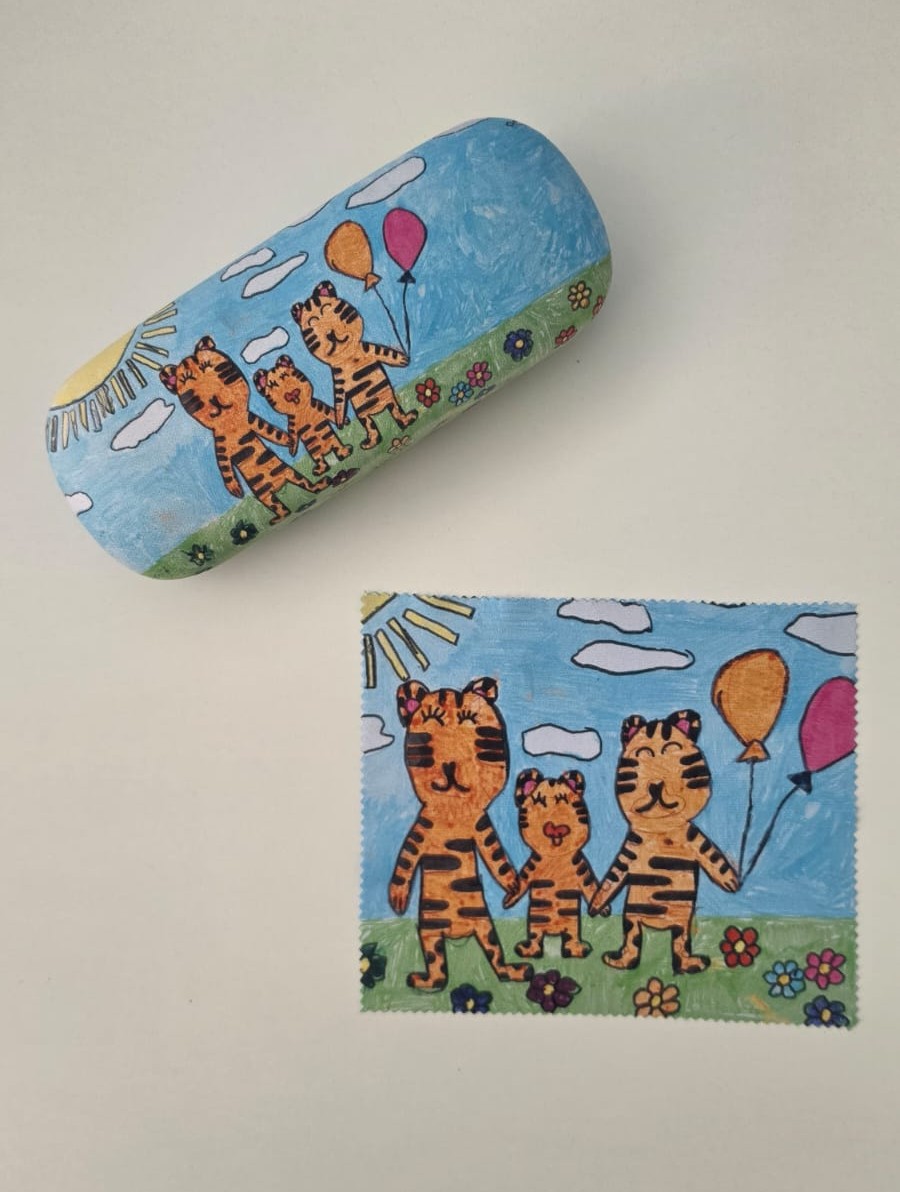 Etui dziecięce „Tygryski – przyjaciele”